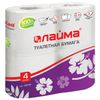ЛАЙМА / Giấy vệ sinh gia đình, loại 4 chiếc, 3 lớp (4x18 m), màu trắng