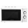 VEKTA MS720BHW microwave oven, 20 litre volume, 700 watt power, mechanical control, timer, white