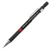 Pencil mechanical BRAUBERG "Ring" case, black, details, assorted, eraser, 0.5 mm