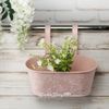 Kaemingk / Hanging planter for the Amalfi balcony 28 * 14 cm pink, metal