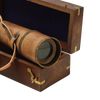 Spyglass with leather cover in leather. souvenir tube case (L max = 47 cm) 6 х 16 х 6 cm