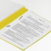 Reliure plastique BRAUBERG, A4, 130/180 microns, jaune
