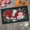 Этель / Полотенце Flowers 40х73 см, 100% хлопок, саржа 190 г/м2