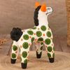 Дымковская глиняная игрушка / Figurine "Horse with green circles"