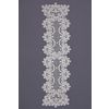 Снежинка / Snowflake / Lace track with fan-shaped ornament