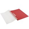Reliure, plastique avec perforation BRAUBERG, A4, 140/180 microns, rouge