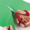 Scissors for Hobbies and crafts a TREASURE ISLAND of 140 mm, 3-sided sharpening, red-black