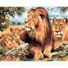 Опт-картина / Pintura por números 40x50 Família Lion