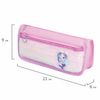 Pencil case-cosmetic bag INLANDIA, 2 branches, soft, sequined, mermaid, pink, 21х6х9 cm