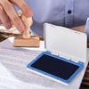 Stamp pad BRAUBERG, 100х80 mm (working surface 90x50 mm), blue paint