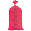 AQUICOMP / Medical trash bags, class B (red), 100 l, 60x100 cm, 15 microns, 20 pcs in a pack.