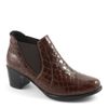 Ortomoda / Orthopedic women's shoes "Chelsea" made of genuine leather, brown
