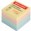 BRAUBERG / Self-adhesive block (sticker) PASTEL, 51x51 mm, 400 sheets, 4 colors