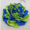 Milotto / Hairpin-brooch "Rose" lime with blue