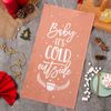 Этель / Towel "It's cold outside" 32 * 58 (± 3 cm), 100% cotton