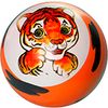Ball with coloring by the method of multicolor pad printing and hand drawing