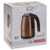 KETTLE BOSCH TWK7809, 1.7 litres, 2200 w, closed heating, stainless steel, copper