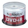 SONNEN / DVD + R Discs (plus) 4.7 Gb 16x Cake Box, SET 50 pcs.