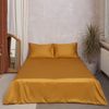 Этель / Lenzuolo 235*260 cm, senape, 100% cotone, raso mako, 125 g/m²