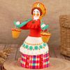 Дымковская глиняная игрушка / Figurine "Peasant woman with a yoke"