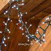 Kaemingk / LED dizi Lumineo Snake 7,5 m, 350 soğuk beyaz LED ampul, yeşil PVC, kontrolör, zamanlayıcı, IP44