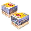 BRAUBERG / Self-adhesive block (sticker), 76x76 mm, 400 sheets, white, container design, on a wooden stand