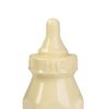 Sculpture of white chocolate "Bottle" with a pink ribbon