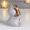 Сималенд / Ceramic souvenir "Bear in a crown, with a large gold star"