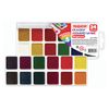 Watercolor PYTHAGORAS, 24 colors, honey, without a brush, plastic box