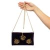 Торжокские золотошвеи / Velvet clutch "Scent of spring"