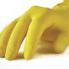 MANIPULA / Gloves latex "Shine", cotton dusting, size 8-8.5 M, yellow