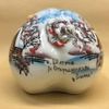 Piggy Bank porcelain Pig "Winter village"