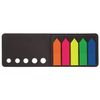 Bookmark adhesive BRAUBERG NEON, plastic, 42х12 mm, 5 colors x 20 sheets in a cardboard book
