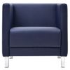 Armchair "Atlanta", "M-01", 700x670x715 mm, with armrests, eco-leather, dark blue