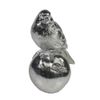 Ремеко / Decorative figure "Bird on an apple" (silver) L6,5W8H12,5