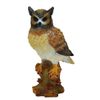 Ремеко / Ornamental garden figure "Owl on a stump", L18 W13H30,5cm