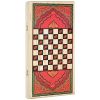 GamesDealer / Backgammon + Drafts Tula "Red Pattern" medium