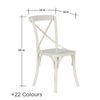 Metal chair for outdoor terraces