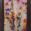 Золотая антилопа / Painting "Guy with a rose. Autumn" backlit 11408