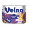VEIRO / Toilet paper Standart Plus 2-layer (4x30 m), white, solder 4 pcs.