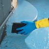 MAPA / Duo Mix / Alto 405 latex-neoprene gloves, cotton dusting, size 9 (L), blue / yellow