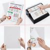 Cardboard covers for binding, A4, SET 100 pcs., Imitation leather, 230 g / m2, white, BRAUBERG