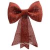 Kaemingk / Plastic bow with sequins 31 cm red