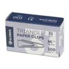 The clips with the curved edge 31 mm 100 pieces, Nickel plated
