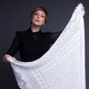 Оренбургский Пуховый Платок / Openwork shawl "White violets"