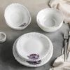 Доляна / Doliana / Lilac mutluluk sofrası servisi, 18 parça: 6 tabak d = 17,5 cm, d = 23 cm, 15 × 5 cm