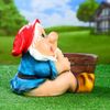 Хорошие сувениры / Figured planter "Gnome with a shovel" 32x27x24 cm