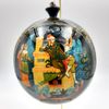 Палех / Palekh / Christmas tree ball "Fairy tales" wooden, master Zimin