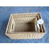 Set of 3 wicker baskets