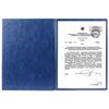 Adressmappe PVC "FOR SIGNING", A4-Format, erhöhte Kapazität bis 100 Blatt, blau, "DPS"